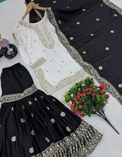 Pakistanais Robe Créateur Lehenga Choli Indien Soirée Lazzari Salwar