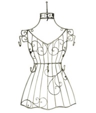 Buste Mannequin de Couture Porte Bijoux Wandbüste Métal Campagne Vestiaire