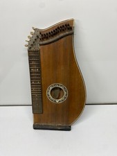 Ancienne cythare Schuster &Co Markneukirchens à restaurer 1 fissure à l’arrière