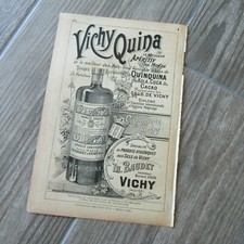 PUBLICITE ORIGINALE VICHY QUINA VICHYQUINA 1901