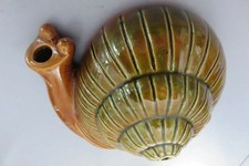 Ancien  Dévidoir mural à Ficelle En Faïence  escargot