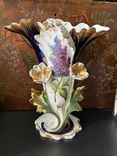 ANCIEN VASE EN PORCELAINE DE VALENTINE EPOQUE FIN XIXème