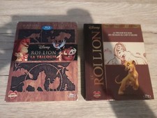 ( WALT DISNEY ) COFFRET PRESTIGE LE ROI LION LA TRILOGIE BLU RAY AVEC CROQUIS 
