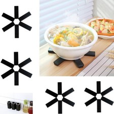 Lot de 4 tapis de tasse de bol isolant thermique pliables créatifs pliables antidérapants