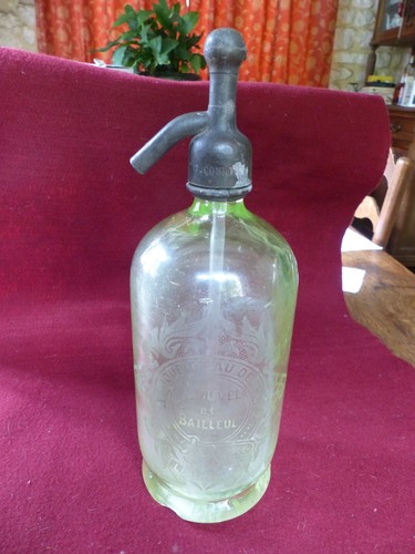 Ancien siphon bouteille eau - ancien,