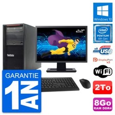 PC Tour Lenovo P320 Ecran 22" Intel G4400 RAM 8Go Disque Dur 2To Windows 10 Wifi