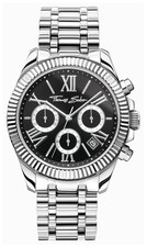 Thomas Sabo Divine Chrono (38Mm) Cadran Noir / Acier Inoxydable