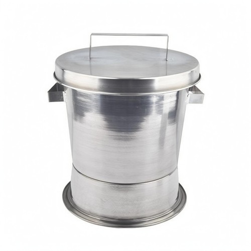 Boîte charbon inox poignées - boîte,