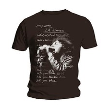 The Doors LA Woman Lyrics Jim Morrison Rock T-Shirt Officiel Hommes