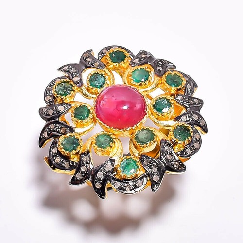 18k naturel diamant - 18k, pavé