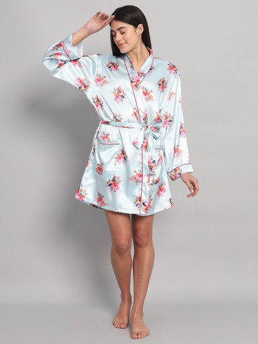 Femme satin soie - satin, kimono