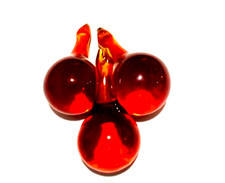PENDENTIF ROND GOUTTE EN VERRE
