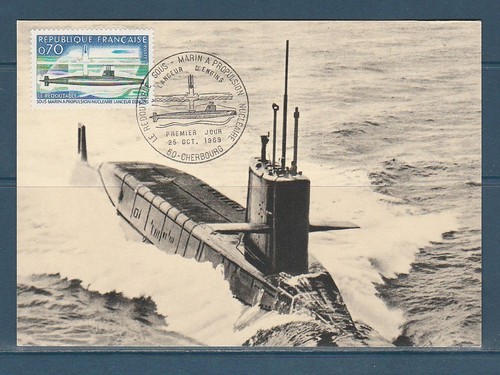 Carte 1er jour sous marin - ,
