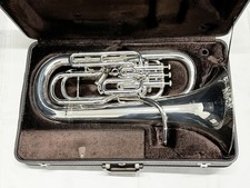 Besson Sovereign BE-967-2 Euphonium Silver Plated Occasion with Hard Case
