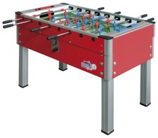 Babyfoot NEW CAMP ROBERTO SPORT tout ROUGE avec monnayeur 2€