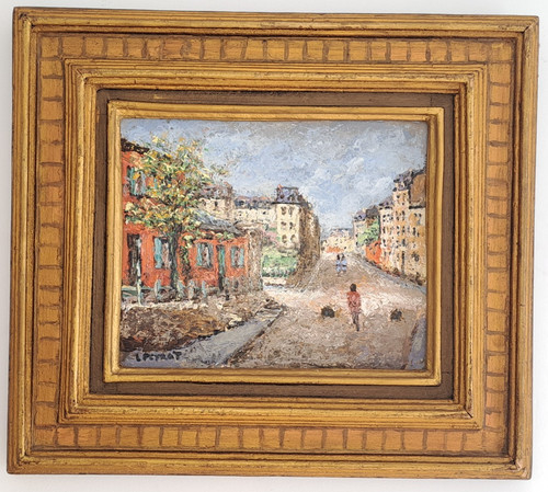 Huile sur panneau encadrée - ,