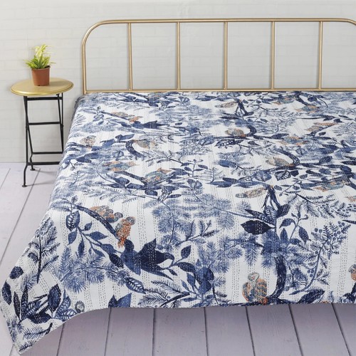 Indien bleu chouette kantha - indien,