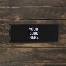 Tapis De Bar Personnalisé Logo Noir Tapis De Pub Serviette À Bières Cocktails