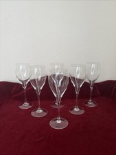 6 verres à eau gravés