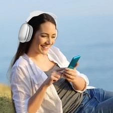 casque sans fil Bluetooth 5.0 à réduction de bruit +étui de rangement.