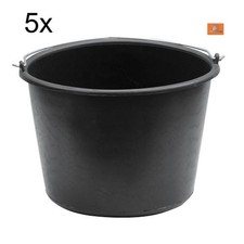 5x seaux 5 litres seau de chantier seau à plâtre, seau à peinture