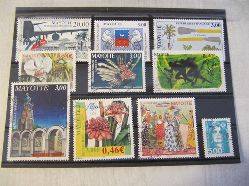 Timbres mayotte lot - lot, à