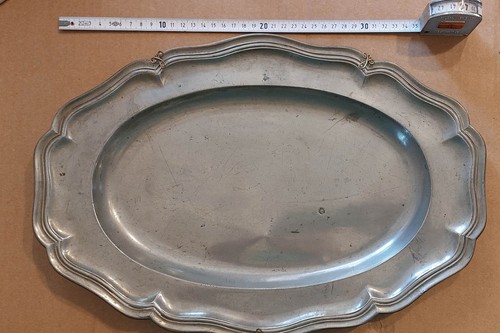 Plat ovale ancien - , en