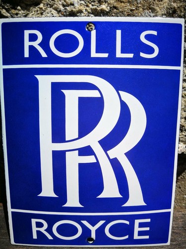 Plaque émaillée rolls - émaillée,