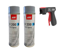 2 Bombe antigravillon gris, auto, carrosserie, blackson + 1 poignée aérosol