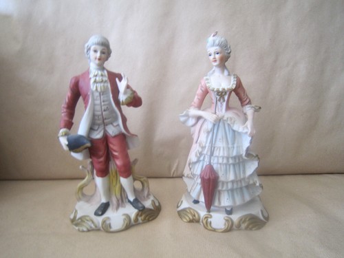 Paire statuettes figurine - de,