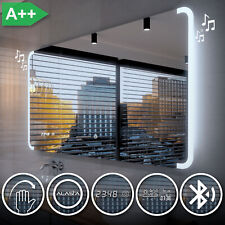 Miroir Salle De Bain Lumineux LED SEATTLE | INTERRUPTEUR | METEO | BLUETOOTH GH4