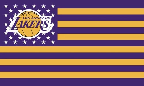 Lakers flag 3x5 feet - lakers,