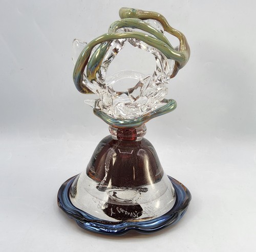 Grand flacon verre - , soufflé
