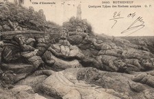 CPA 35 - ROTHENEUF (I. et V.) - 2680. Quelques Types des Rochers sculptés