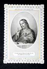 Image pieuse  dentelle canivet