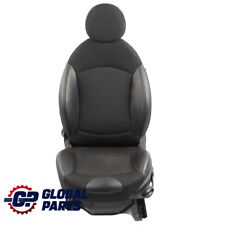 Mini Cooper R55 R56 LCI Sport Siege avant gauche en tissu noir cuir noir