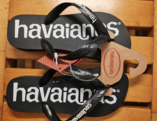 Havaianas kids Top Logomania  flip-flops, black, size 29-30 (Sandals/Thongs)