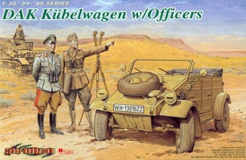 Dak kübelwagen officers - kübelwagen, w/officers