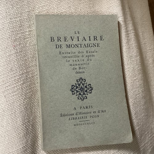Breviaire montaigne - breviaire,