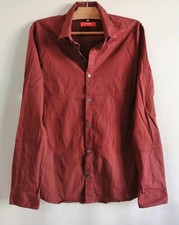 Chemise marron coton élasthanne extra slim T40 Jules (4410102)