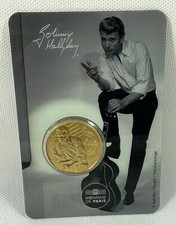 JOHNNY HALLYDAY CHEMISE MEDAILLE SOUVENIR MONNAIE DE PARIS 2020 NEUF 4317 EX