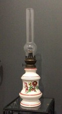 LAMPE À PÉTROLE EN FAÏENCE