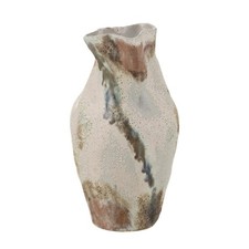 Vase Design en Argile "Lune" 26cm Beige