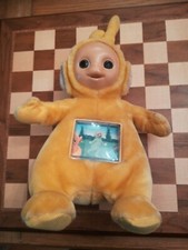 Original vintage 1996 Tomy jaune La-la jouet doux Teletubbies avec écran 41cm