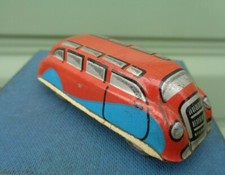 Super Volkswagen Jouet Fer Blanc Camper Bus VW Fonctionne - Fabriqué En C.1950s