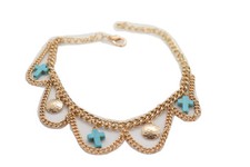 Femme Métal Or Coffre Chaîne