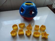 Tupperware Ballon Surprise Avec 10 Cubes Bleu Et Jaune Vintage 