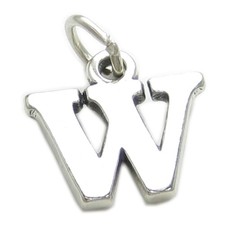Lettre W Initiale en argent