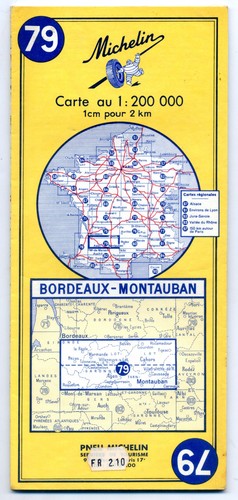 Ancienne carte michelin 79 - ancienne,