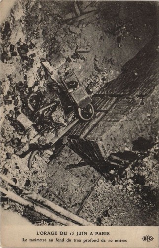 Cpa paris orage - du, 15